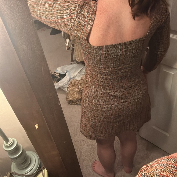 Free People Uptown Girl Tweed Dress - Picture 4 of 5